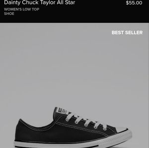 NWOT Dainty Chuck Taylors